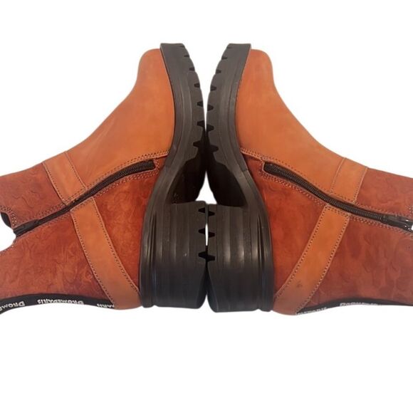 Dromedaris Katniss Orange Leather Chunky Sole Chelsea Boot Size 42 - Picture 10 of 12
